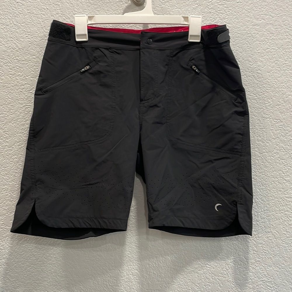 Zyia Black and Pink Freeride Trail Mountain Bike Shorts Size 2XL